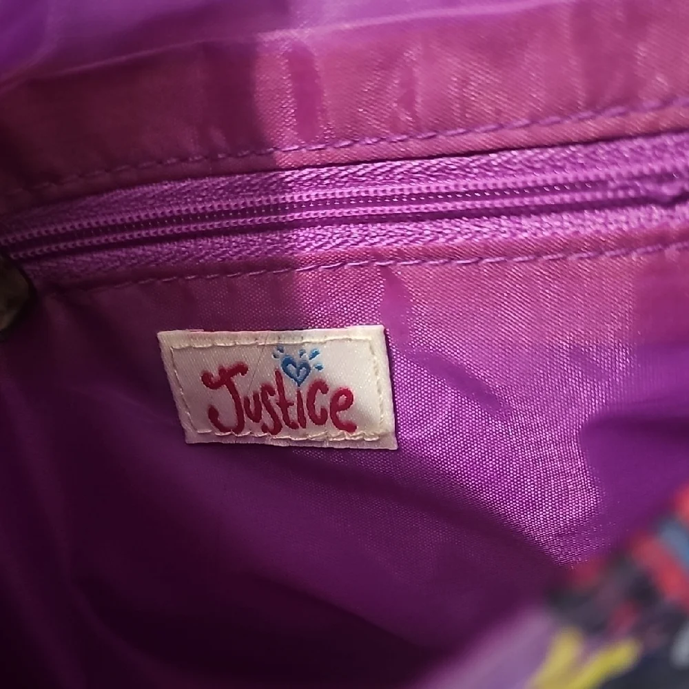 Justice NWOT Colorful Paisley Girls Sequin Detail Crossbody Bag